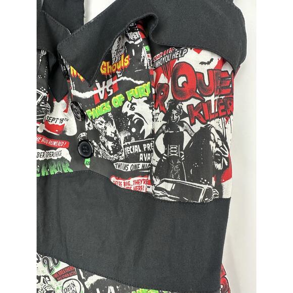 Hell Bunny Vixen Rockabilly B Movie Horror 50's Dress Monster Halloween Party XS - Picture 11 of 16